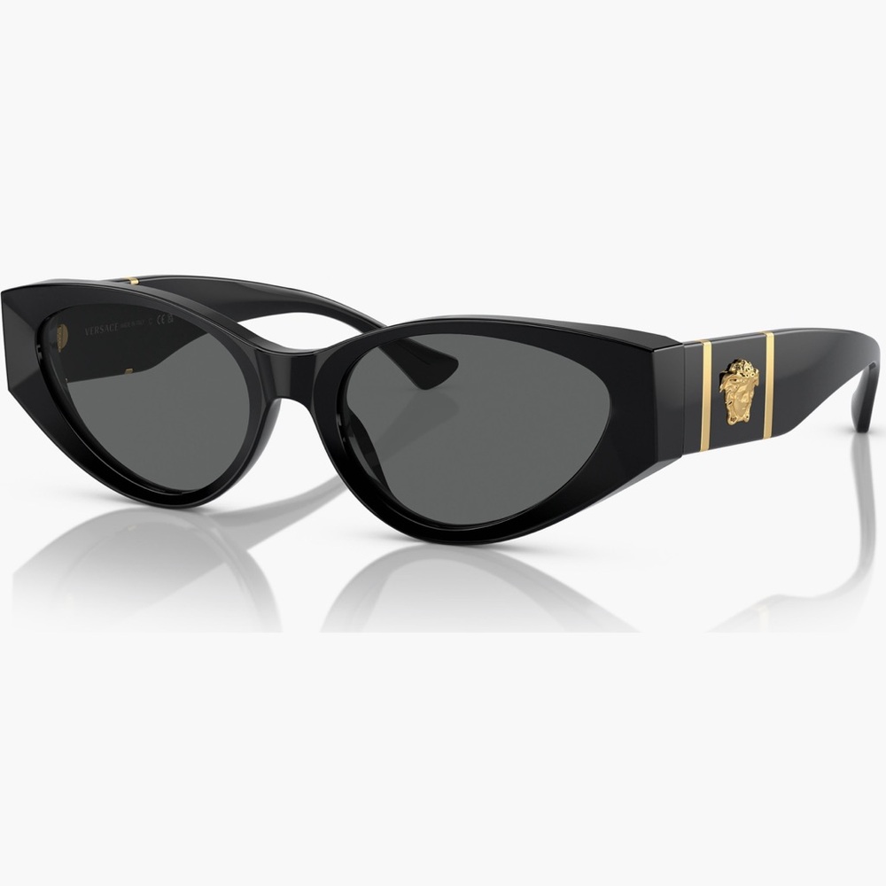 Versace Black Cat-Eye Sunglasses